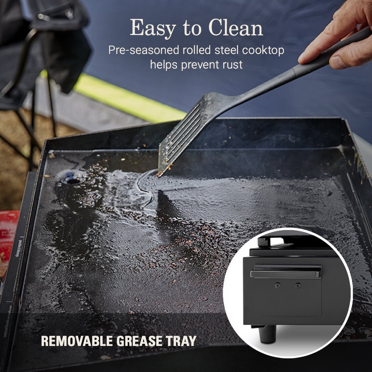 Coleman Sportster Tabletop 17-inch Griddle, Black Coleman