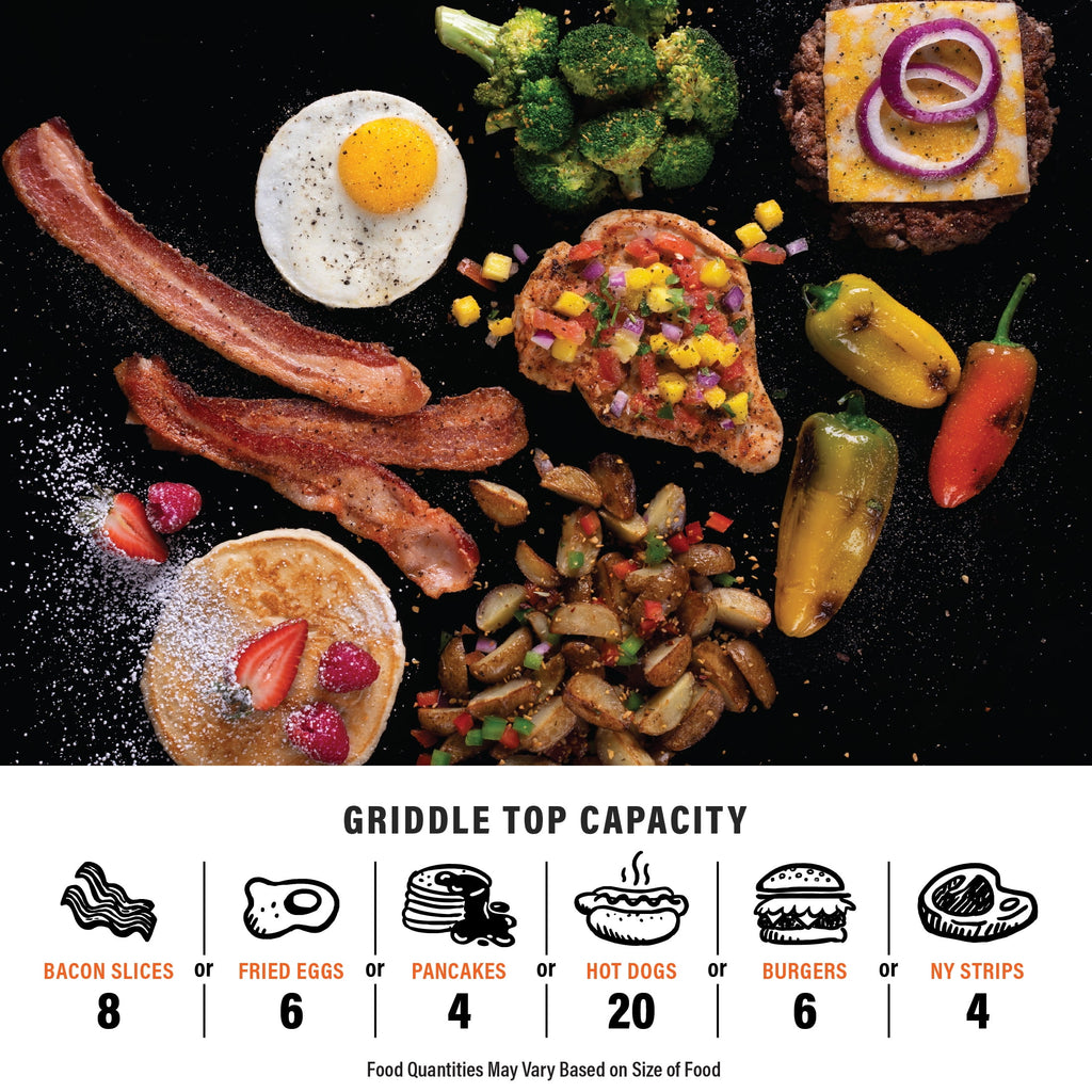 Blackstone Adventure Ready 12x14 Propane Camping Griddle with Side Burner Gas Grills