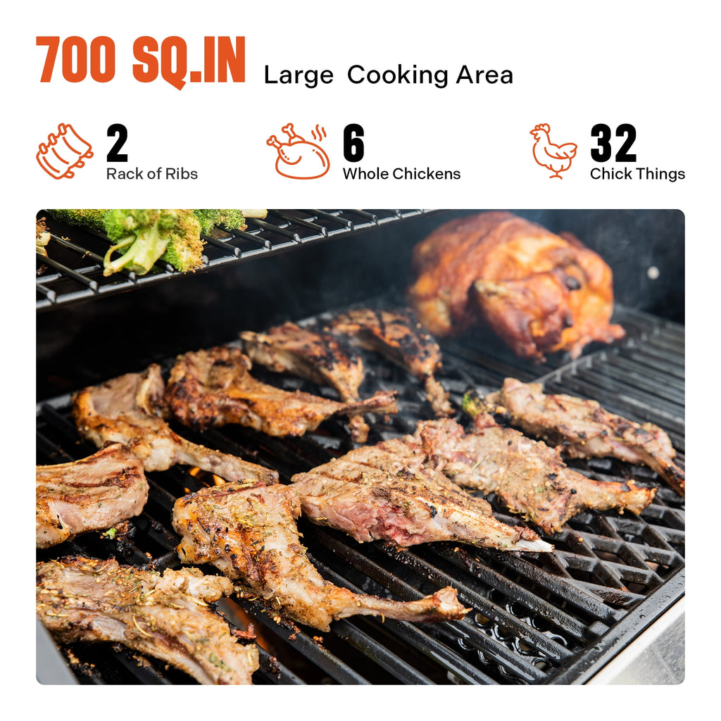 Monument Grills Stainless Steel 4 Burner Propane Gas Grill with Clearview? Lid, Infrared Side Sear Burner & Side Burner Gas Grills
