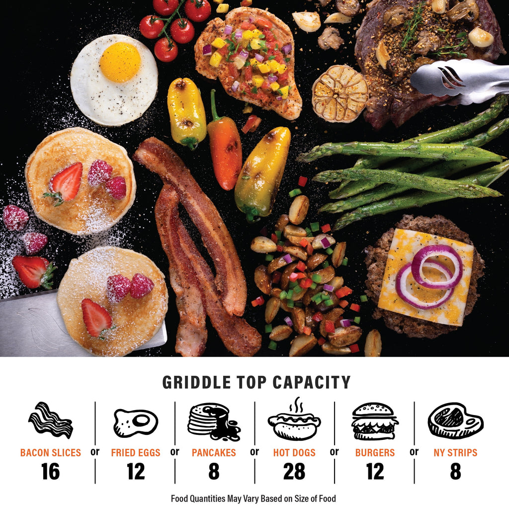 Blackstone Adventure Ready 20x14 2-Burner Propane Camping Griddle with Latching Hood and Handle Gas Grills